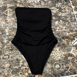 Shade & Shore Black One Piece Swimsuit
